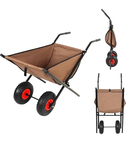 Amazon | Amazonベーシック 手押し車 二輪車 猫車 幅136.9 cm x 奥行